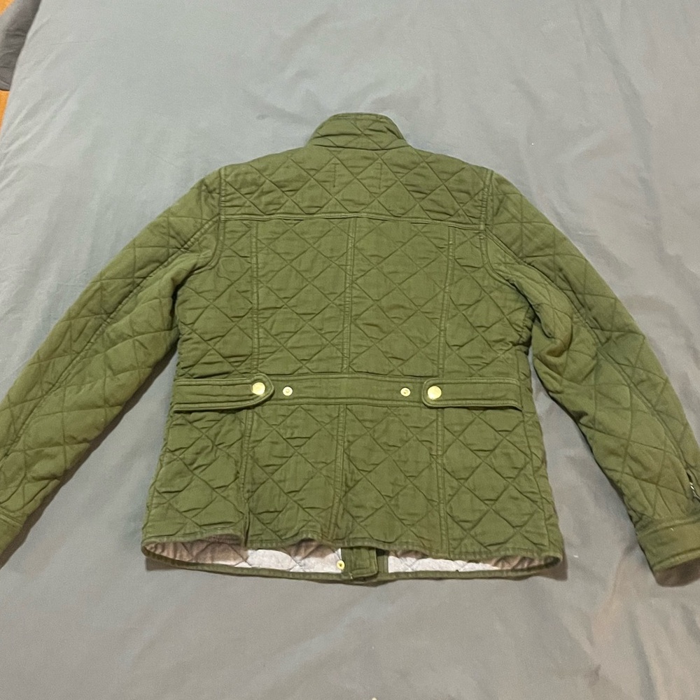 J. Crew Green Quilted Field Jacket (Size M) - Picture 7 of 7